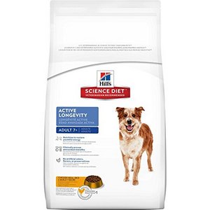 Hill’s Science Diet Adult 7+ Active Longevity Chicken Meal, Rice & Barley Dry Dog Food